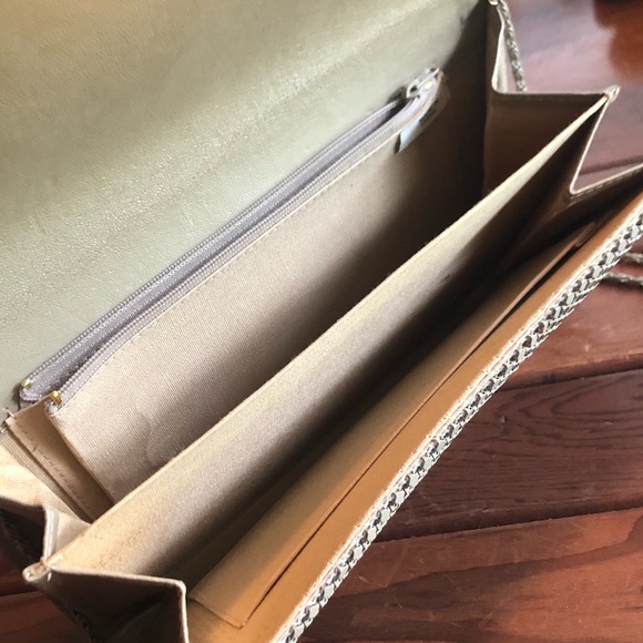 Taupe and Gold Metal Mesh Clutch/Purse - Picture 6 of 6